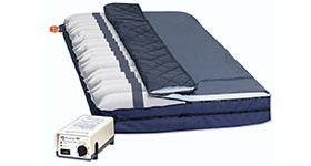 Rapid-Air™ Alternating Air Flotation mattress overlay with Low air loss